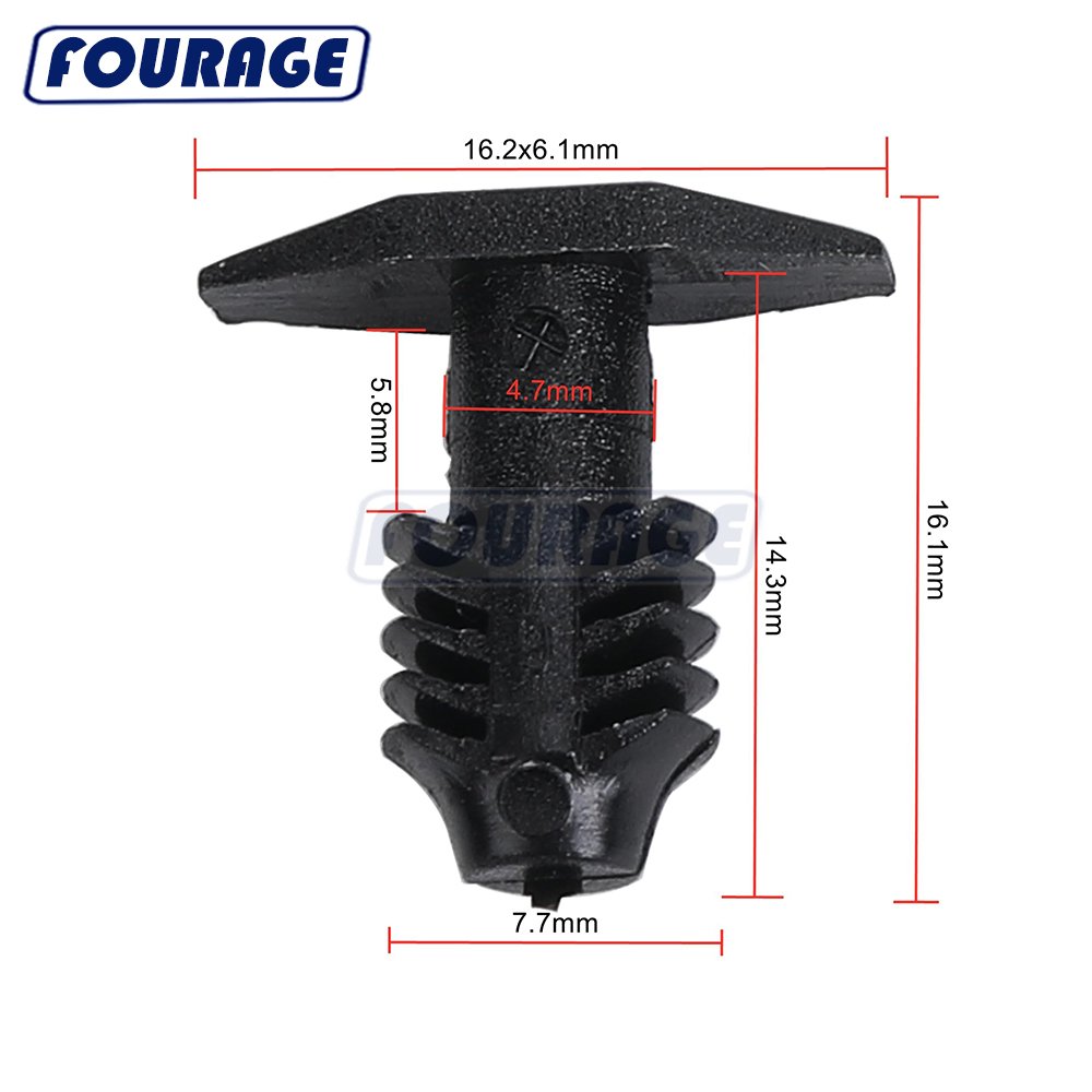 Auto Car Plastic Fastener Hood Seal Clip for Hyundai Elantra Sonata Tucson and Kia Sportage 2009-On (OEM: 864344A000)