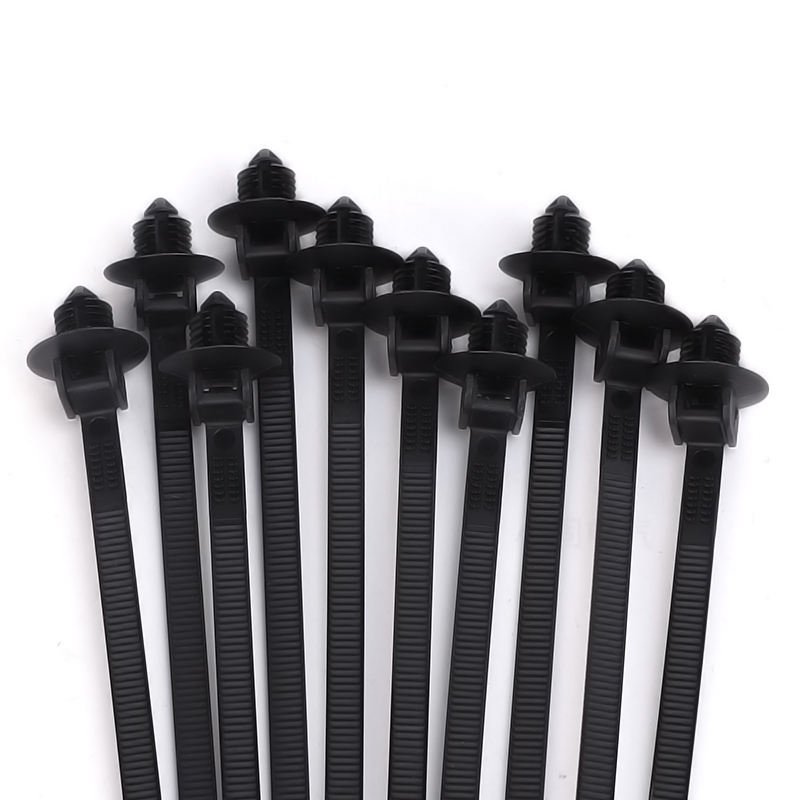 Customizable Self-Locking Nylon 66 PA 66 Fasteners Auto Plug-Type Wiring Harness Retainer Clips Kit Most Popular Sizes Cable