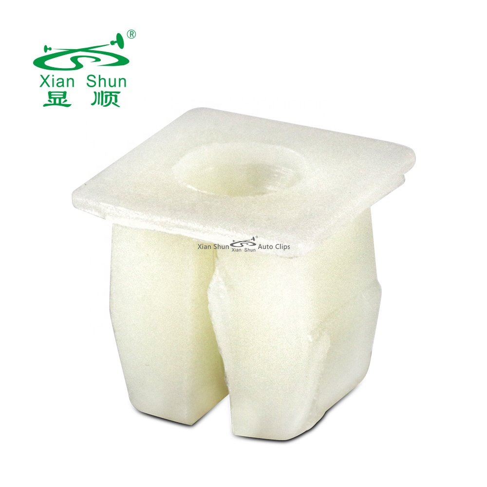 Xianshun Auto fastener plastic screw grommet with square head for mouting trim and panel into metal screw