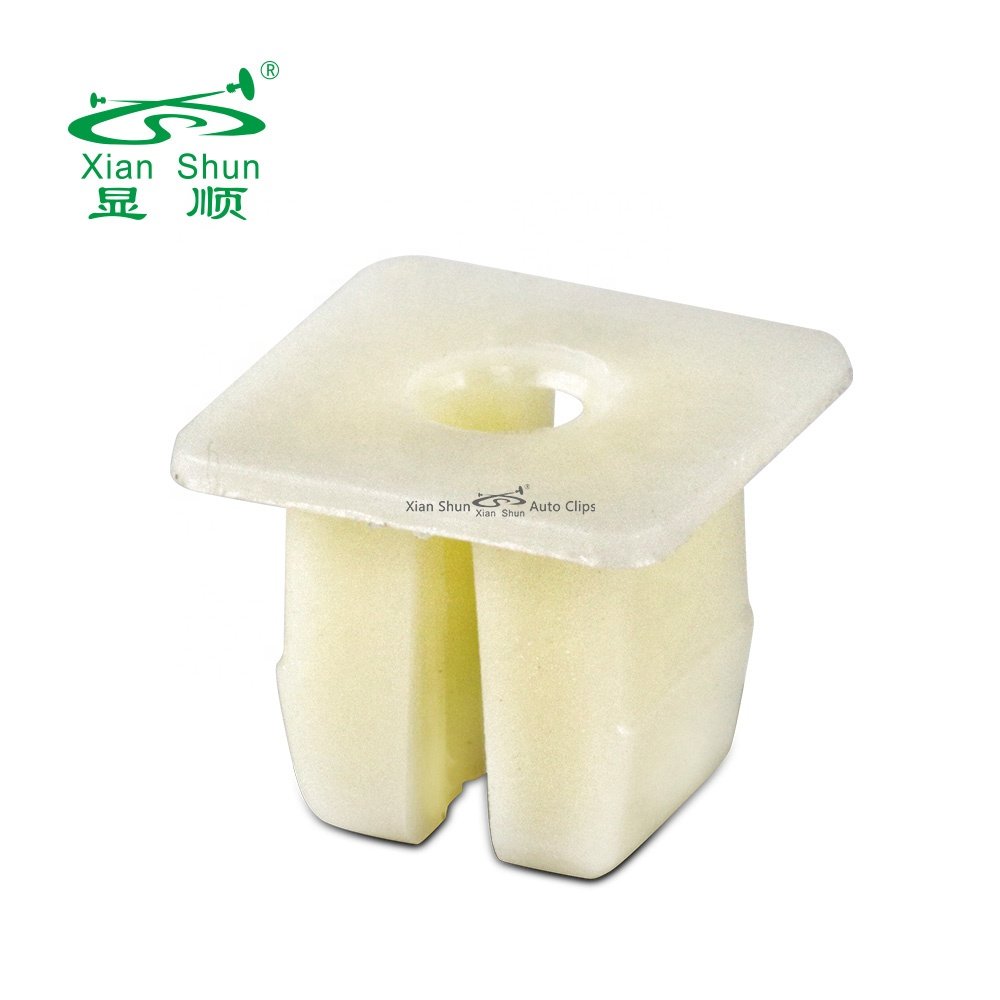 Xianshun Auto fastener plastic screw grommet with square head for mouting trim and panel into metal screw