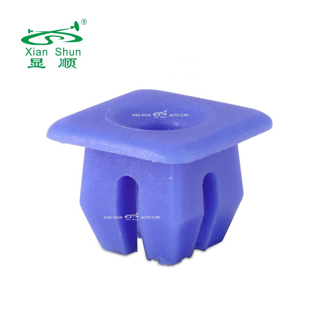 Xianshun Auto fastener plastic screw grommet with square head for mouting trim and panel into metal screw