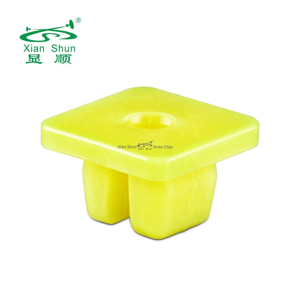 Xianshun Auto fastener plastic screw grommet with square head for mouting trim and panel into metal screw
