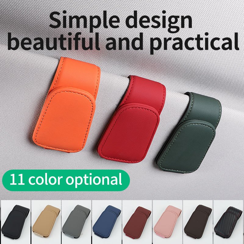 Universal Car Auto Sun Visor Glasses Box Sunglasses Clip Card Ticket Holder Stand Fastener Pen Case Eyeglasses Car Accessories