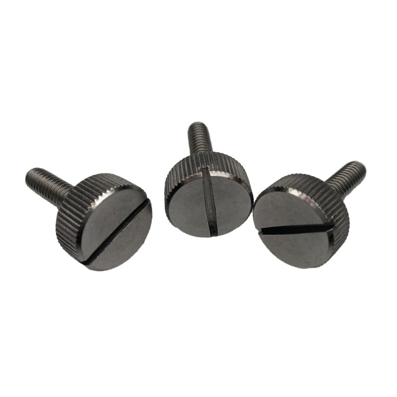 Custom Machine Manual Adjustment Hand-tightening Stainless Steel 304 Knurled Slotted Grip-head Grip Bolt Thumb Screw