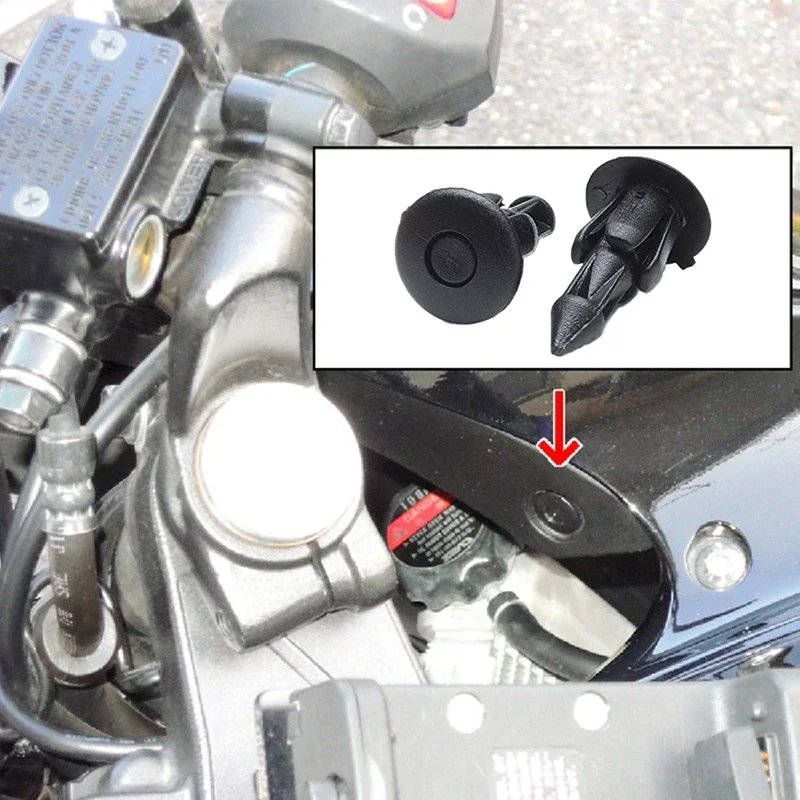 50Pcs Auto Fastener Retainer 6mm Fairing Fender Rivet Clips Car Door Trim Panel Clip For Suzuki Hayabusa GSXR 1300 1000 750 600