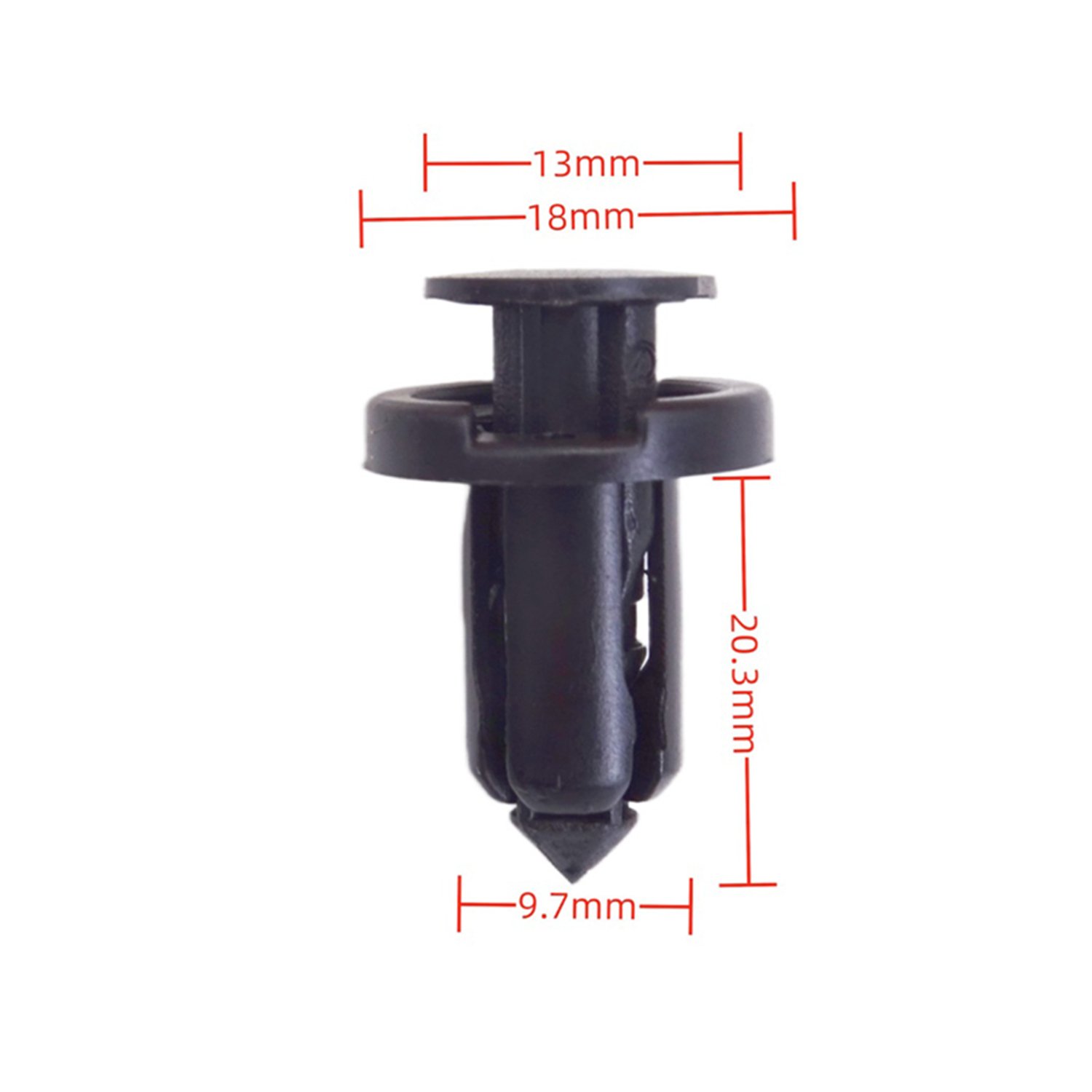 Auto Plastic Fastener 10 mm Push-type Retainer Clip Bumper Clips for Honda 91503-SZ5-003
