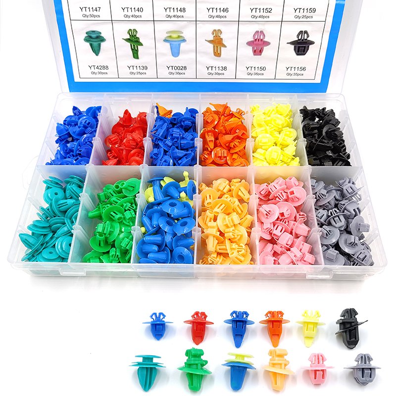 420Pcs Plastic Car Push Retainer Clips & Auto Body Fasteners Assortment Car Clips Rivet Bumper Kit