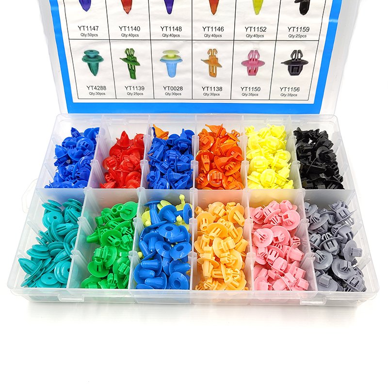 420Pcs Plastic Car Push Retainer Clips & Auto Body Fasteners Assortment Car Clips Rivet Bumper Kit