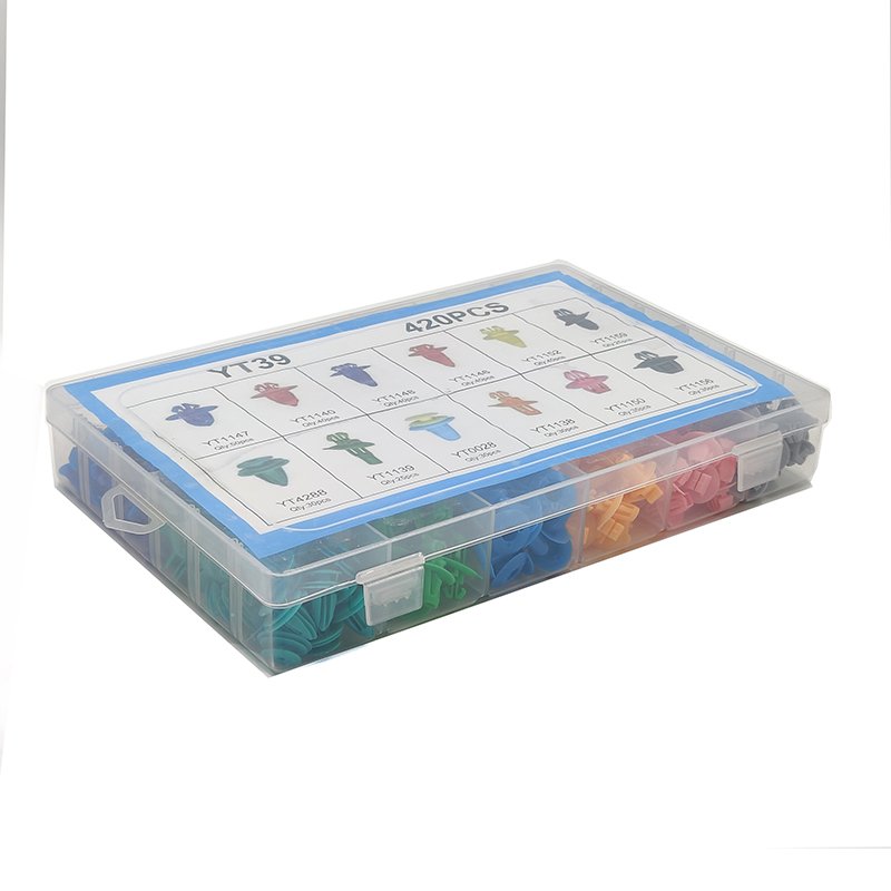 420Pcs Plastic Car Push Retainer Clips & Auto Body Fasteners Assortment Car Clips Rivet Bumper Kit