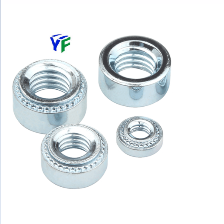 M3 Plain Zinc Plated Galvanized S Ss Cls Clss Sp Steel Metal Lock Nut Press Nut Self Clinching Nut For Pc Board General Industry