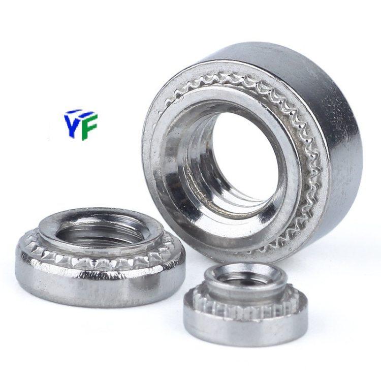 M3 Plain Zinc Plated Galvanized S Ss Cls Clss Sp Steel Metal Lock Nut Press Nut Self Clinching Nut For Pc Board General Industry