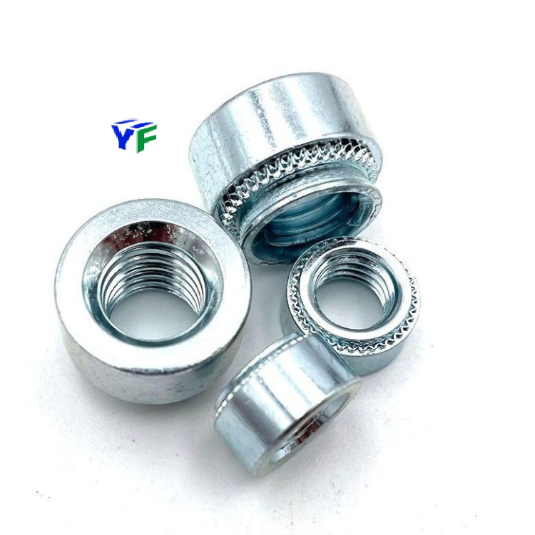 M3 Plain Zinc Plated Galvanized S Ss Cls Clss Sp Steel Metal Lock Nut Press Nut Self Clinching Nut For Pc Board General Industry