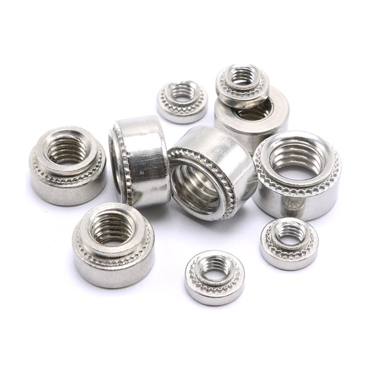 M3 Plain Zinc Plated Galvanized S Ss Cls Clss Sp Steel Metal Lock Nut Press Nut Self Clinching Nut For Pc Board General Industry