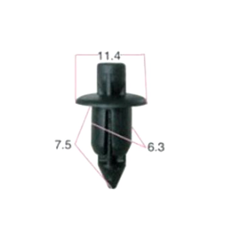 Hot Sale Plastic Car Fender Door Panel Fastener Clip Black Bumper Retainer Rivet Car Styling Clips for Toyota