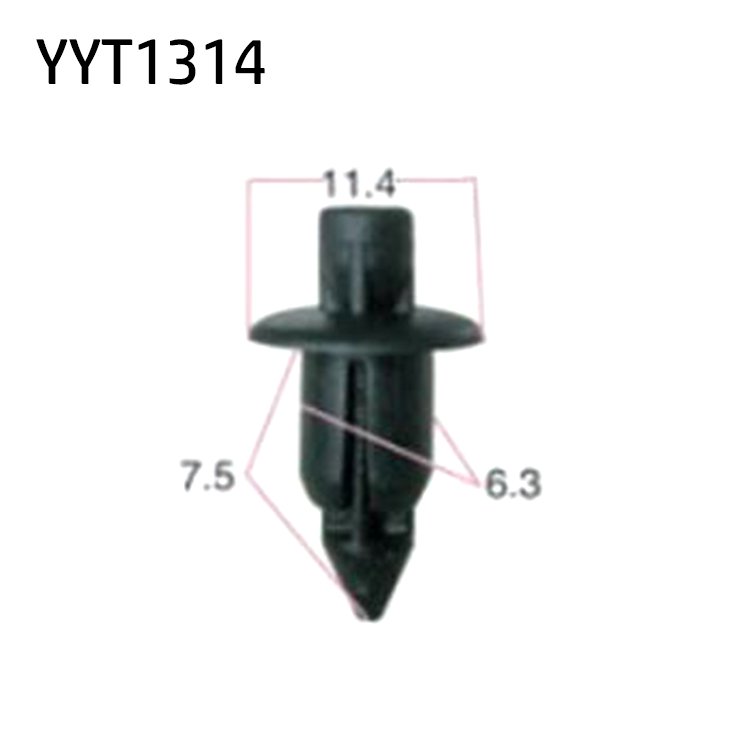 Hot Sale Plastic Car Fender Door Panel Fastener Clip Black Bumper Retainer Rivet Car Styling Clips for Toyota