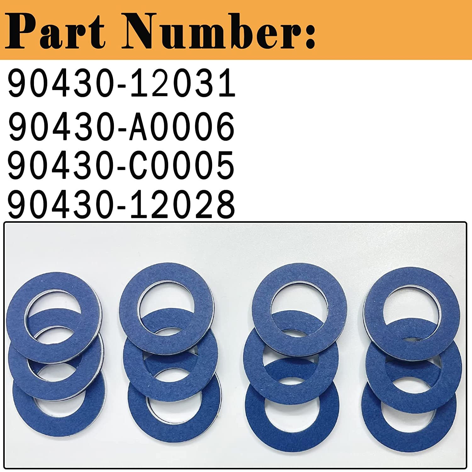 OE#90430-12031 Gasket DRAING PLUG SEALING WASHERS COPPER CRUSH SEALING RINGS OEM OIL DRAIN SUMP PLUG