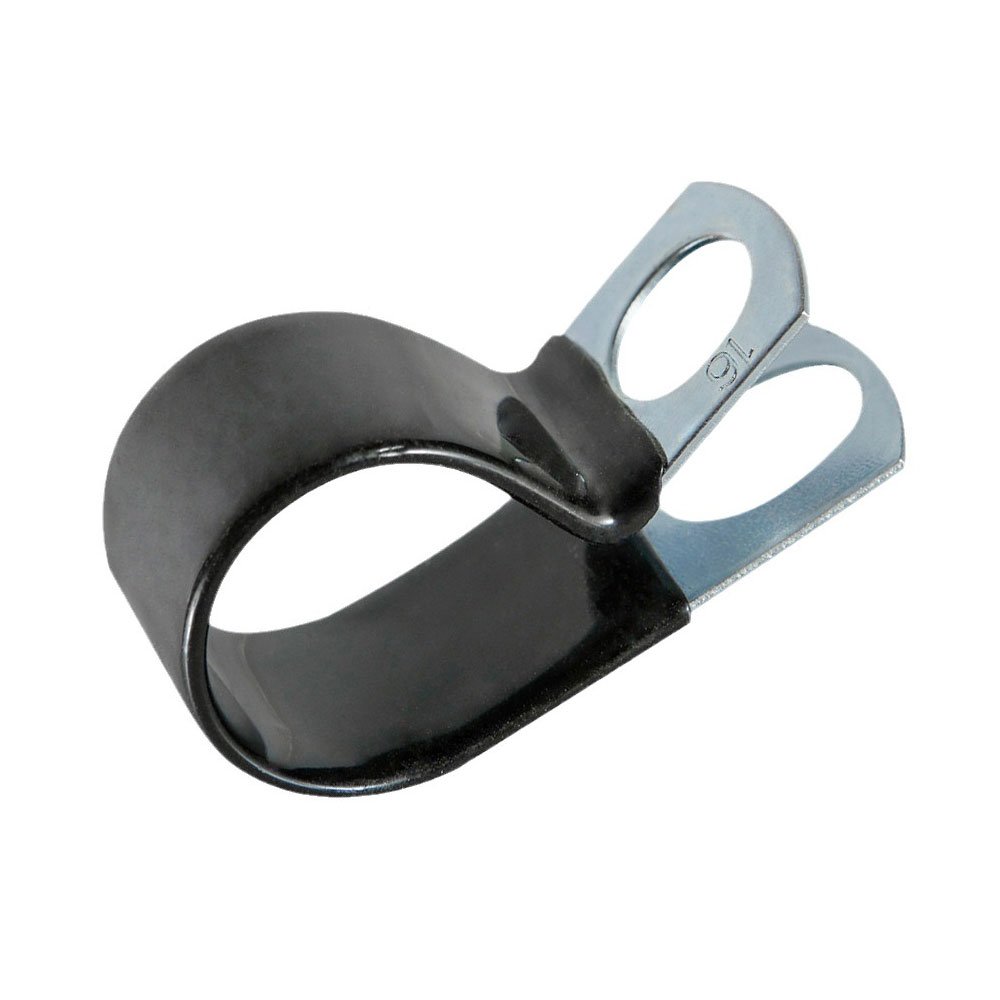 P Cable Clamp Cushioned Insulated Clip SS304 Galvanized Iron With EPDM Rubber U Bracket Pipe Clamp Rubber Inch Stainless Steel