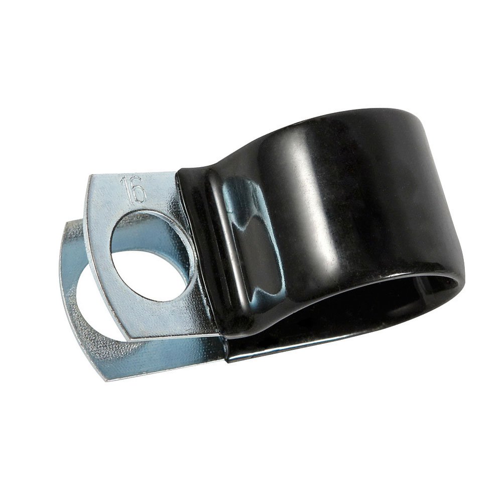 P Cable Clamp Cushioned Insulated Clip SS304 Galvanized Iron With EPDM Rubber U Bracket Pipe Clamp Rubber Inch Stainless Steel