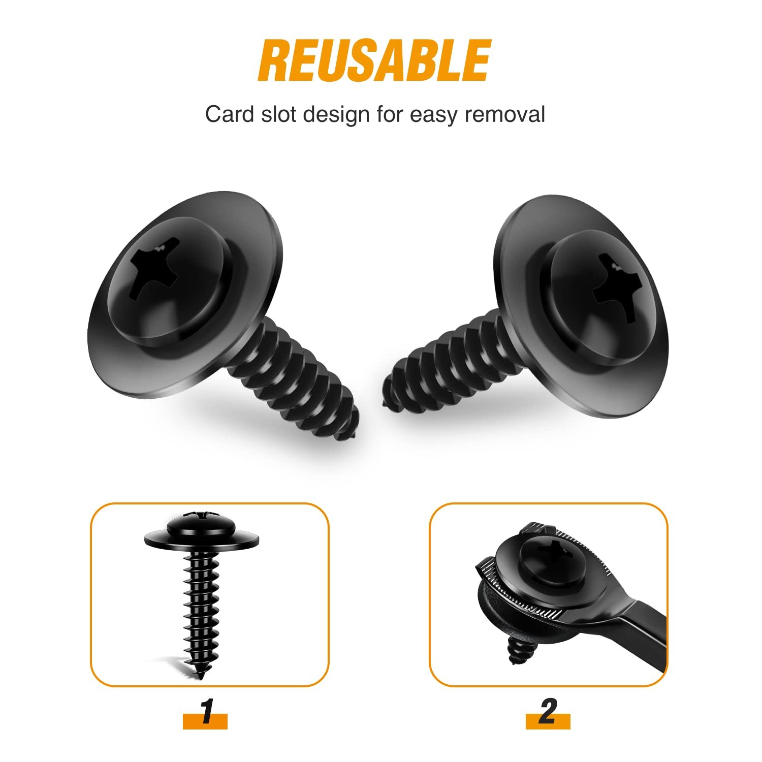 100 Pcs Torx Truss Head Tapping Screw Fender Liner Splash Guard Under Cover Car Clips for VW Audi