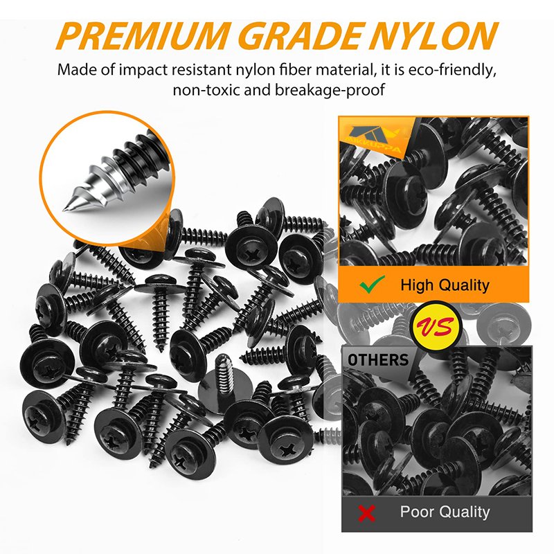 100 Pcs Torx Truss Head Tapping Screw Fender Liner Splash Guard Under Cover Car Clips for VW Audi