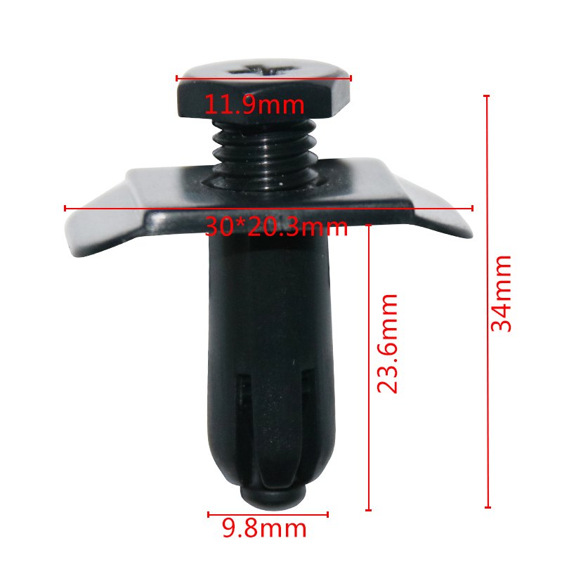 Automotive Push Fasteners Auto Plastic Clips and Fasteners Plastic Rivets Auto Body Clips Car Clips 09654
