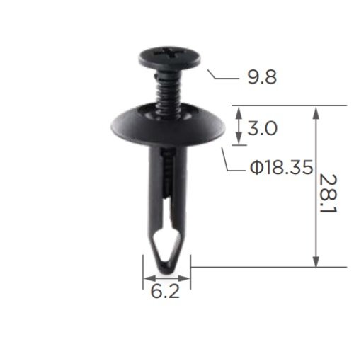 #BA New High Quality Car Accessories Plastic Fasteners Auto Clips and Plastic Fasteners