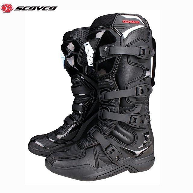 SCOYCO Enduro Boots Professional Off-road Riding MX Boots Shatter-Resistant Biker Botas Riding Shoes Motorbike Motorcycle