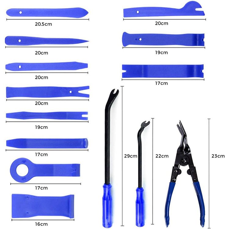 New 19PCS Car Door Fastener Panel Disassembly Pry Clip Removal Pliers Car Door Fastener Panel Disassembly Pry Clip Removal Plier