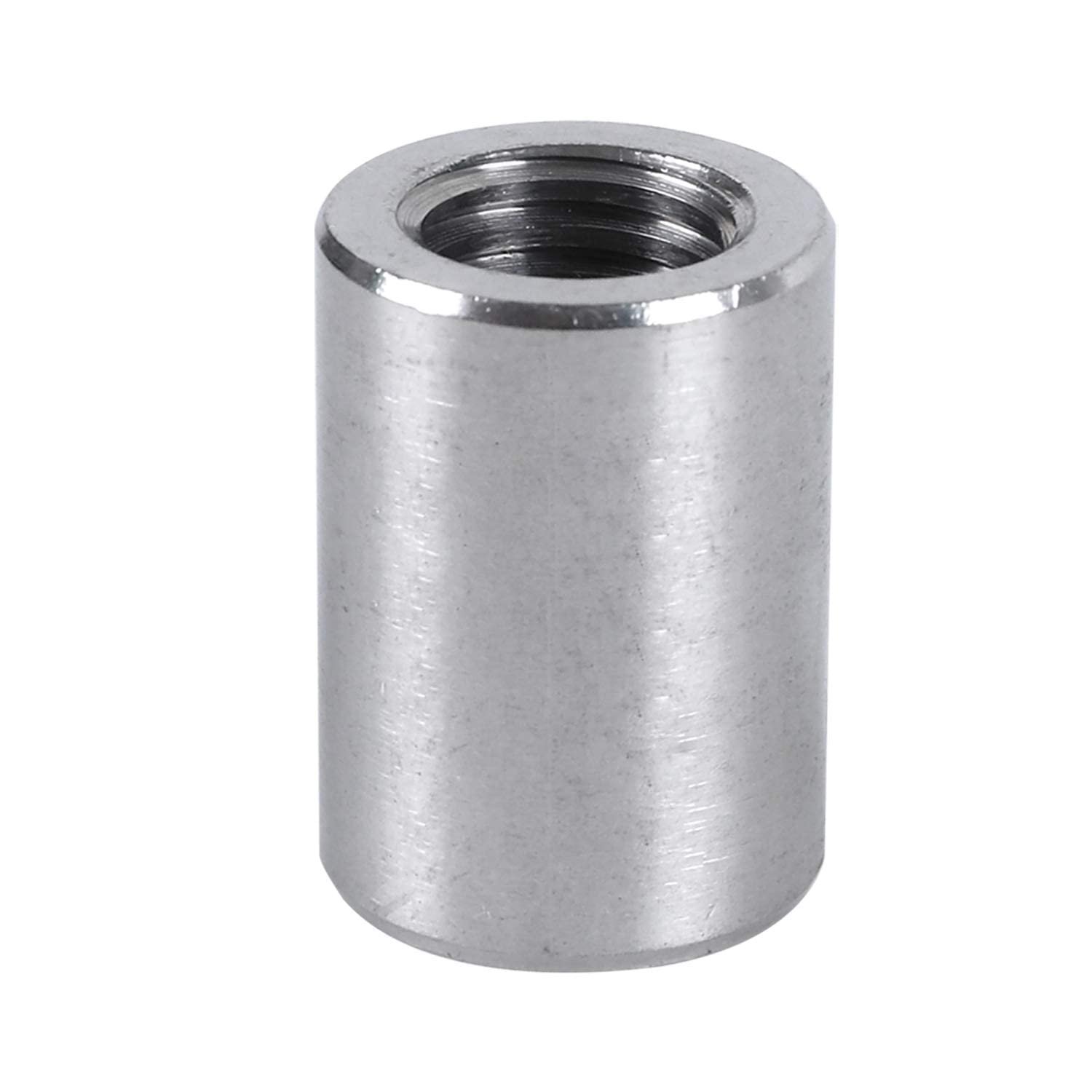 Round Coupling Nuts, Female Metric Carbon Steel Connector Nuts Sleeve Rod Bar Stud Fastener Maintenance