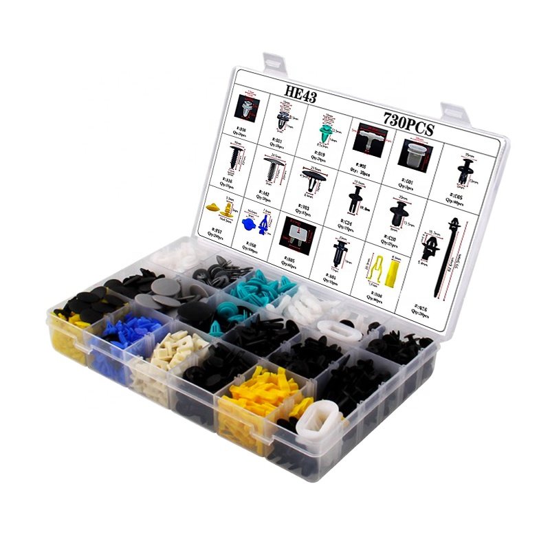 High Quality 730pcs Automatic Clamping Fixture Set, Trim Clip Set With Matching Fasteners