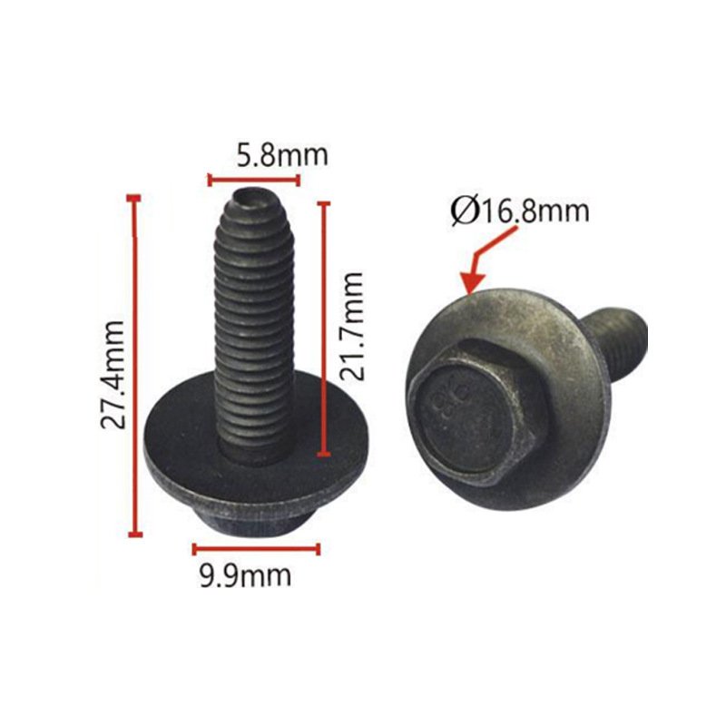 11503834, 20351035 M6 Metric Hex Head Sems Bolts Metal Screws for GM