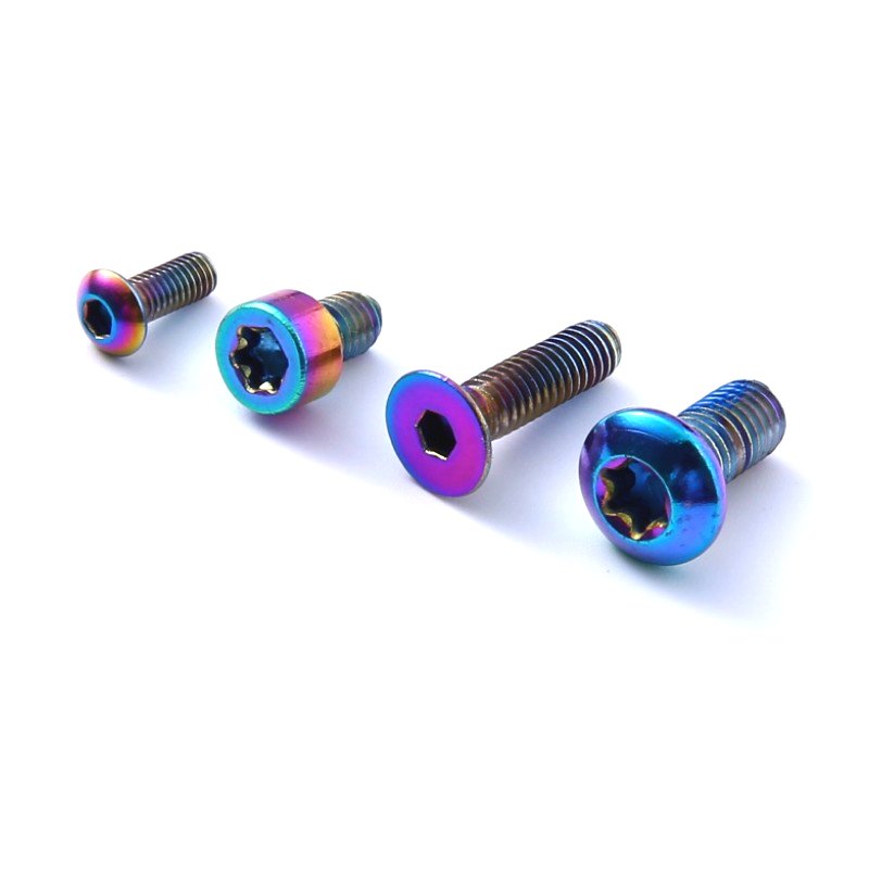 Titanium Alloy Steel Bike Screw Torx Bicycle Bike Disc Colorful M4 M5 M6 M8 M10 Cycle Rotor Auto Screws