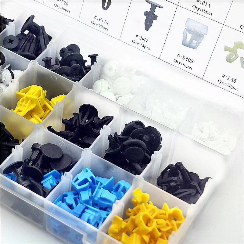 100pcs Auto Fastener Clip Kit Fender Rivet Clips Car Body Push Retainer Pin Rivet Bumper Door Trim Panel Retainer Car Clips