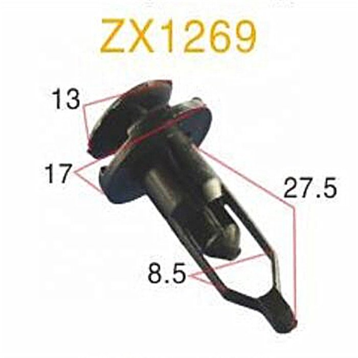 Factory Manufacture Universal Auto Parts Plastic Material Wide Application Bumper Clips Fasteners