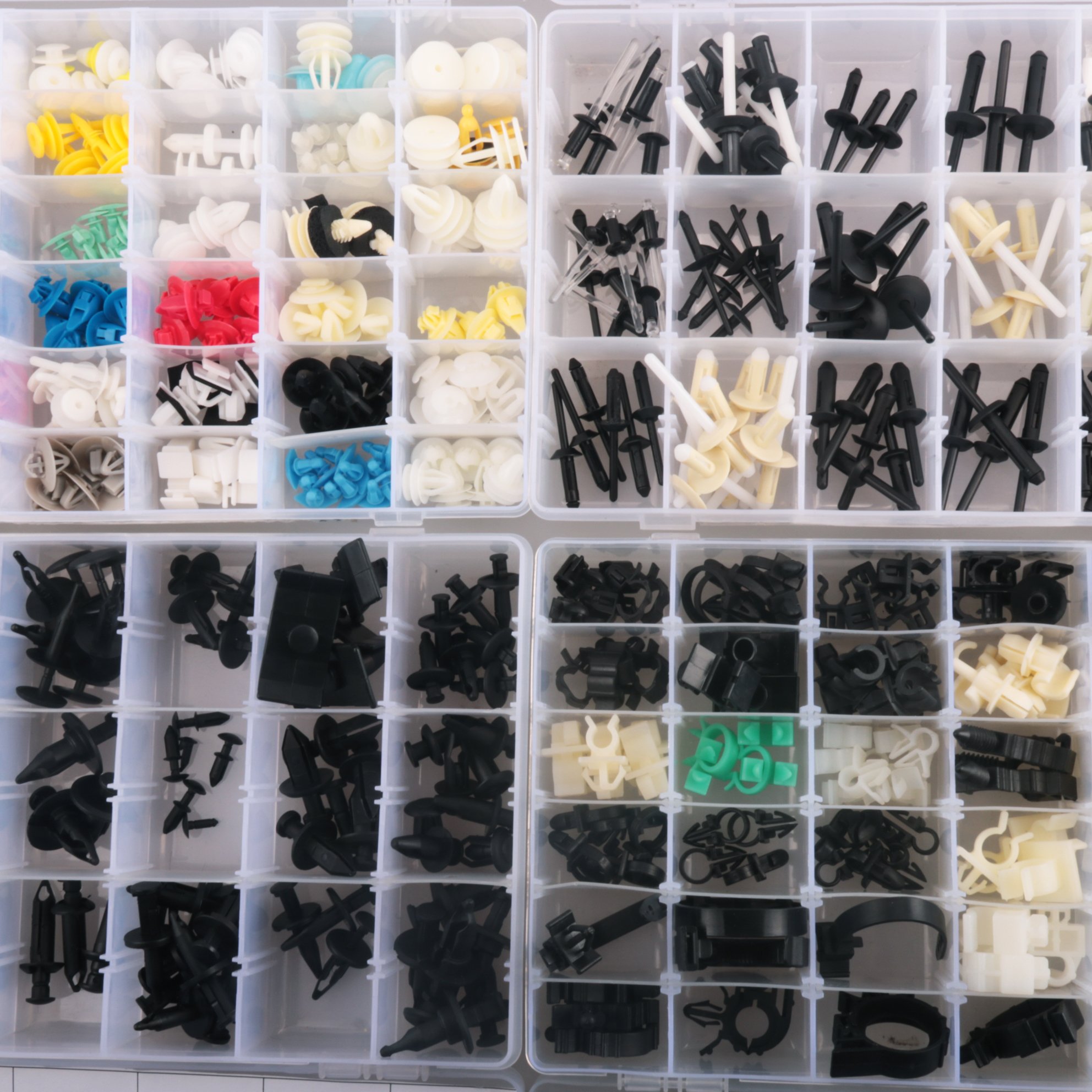 061897 Factory supply auto plastic fasteners and clips/Automotive christmas tree clips Plastic rivets Auto body clips