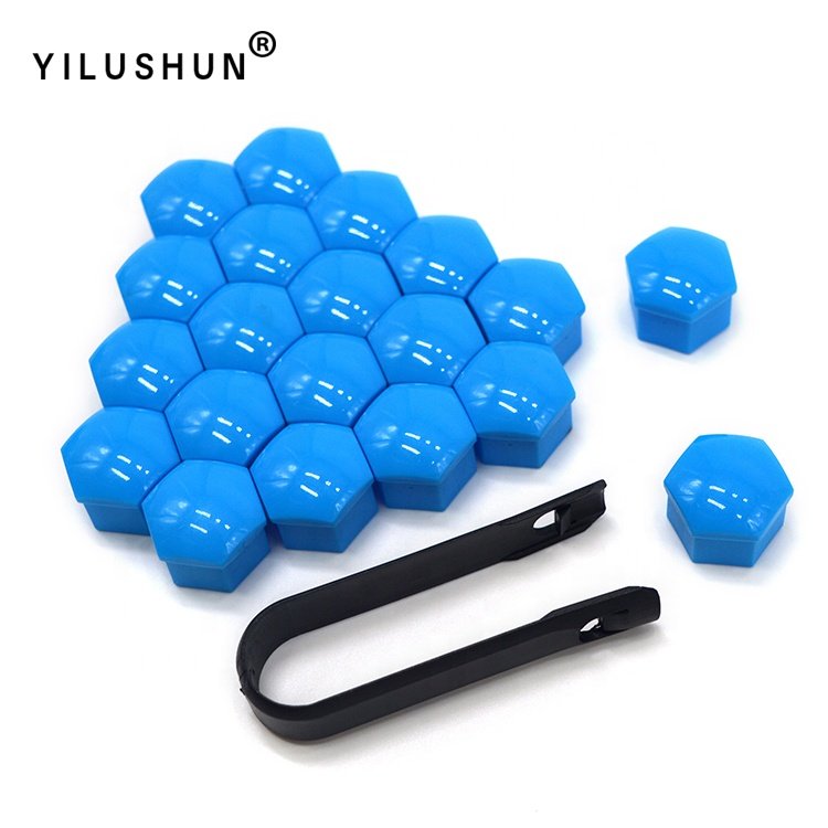 Hot Sale 17mm Wheel Lug Nut Covers Rivets for Car Hub Screw Wheels Fastener 20PCS+1 Tool 321601173A /8D0012244A