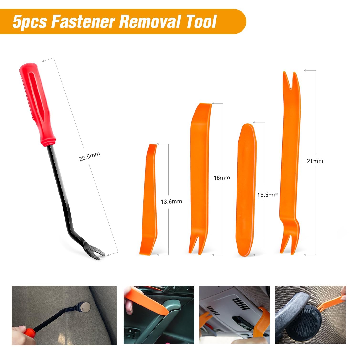 200PCS Car Plastic Rivets Fasteners Push Retainer Kit Auto Push Pin Rivets for Tes La Body Retainer Fastener Clip