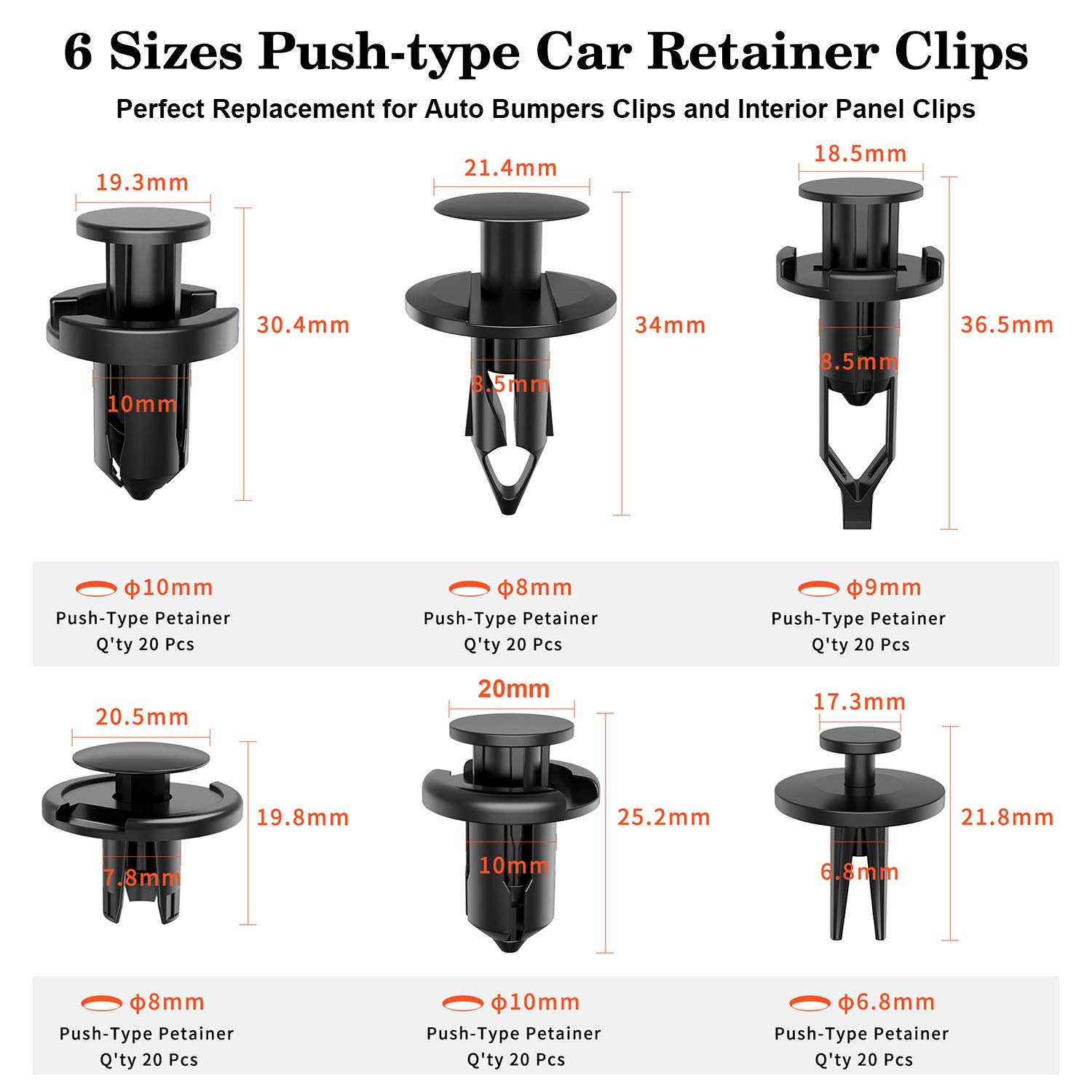 158Pcs Trim Removal Tool & Car Retainer Clips, Auto Clip Pliers Fastener Remover