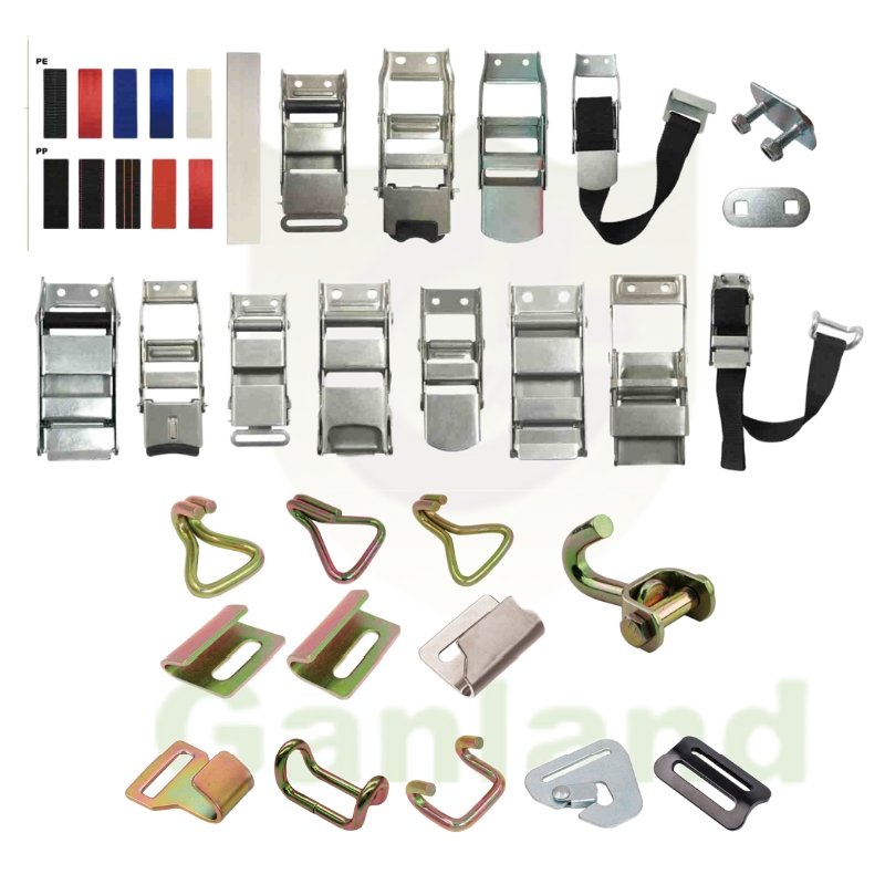GL-15218S-A Trailer Parts Stainless Curtain Fastener Buckle with Flat Hook