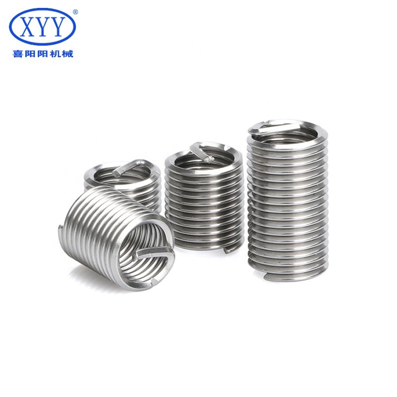 304SUS Stainless Steel Threaded Insert M6*1 Repair Internal Fasteners Customizable OEM Support for M8 and M10 Sizes