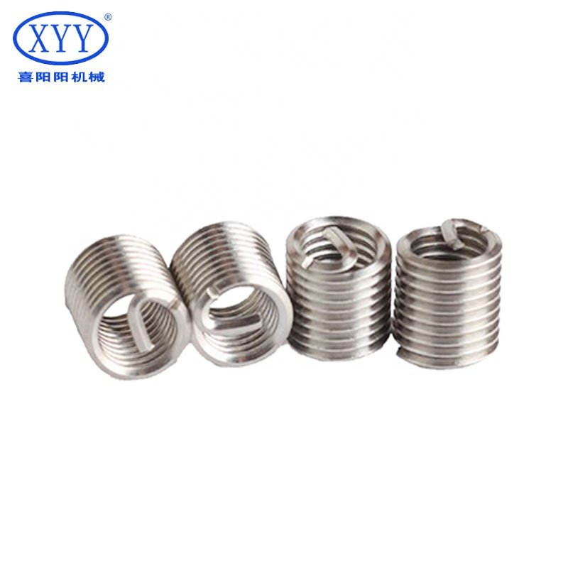 304SUS Stainless Steel Threaded Insert M6*1 Repair Internal Fasteners Customizable OEM Support for M8 and M10 Sizes
