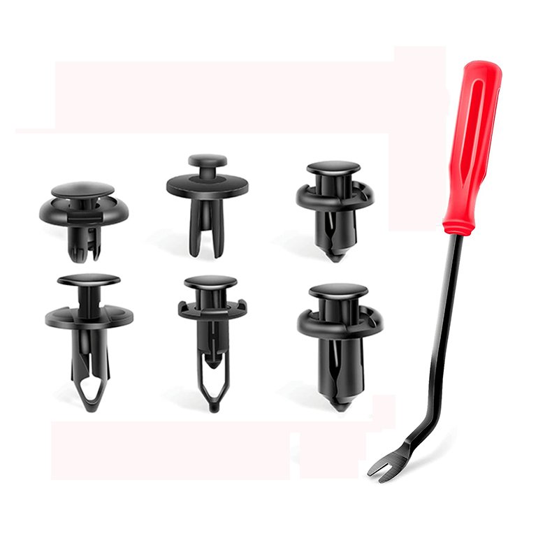 120PCS Car Retainer 6.3mm 8mm 9mm 10mm Expansion Screws Replacement Kit Bumper Push Rivet Clip with 1PC Fastener Remover