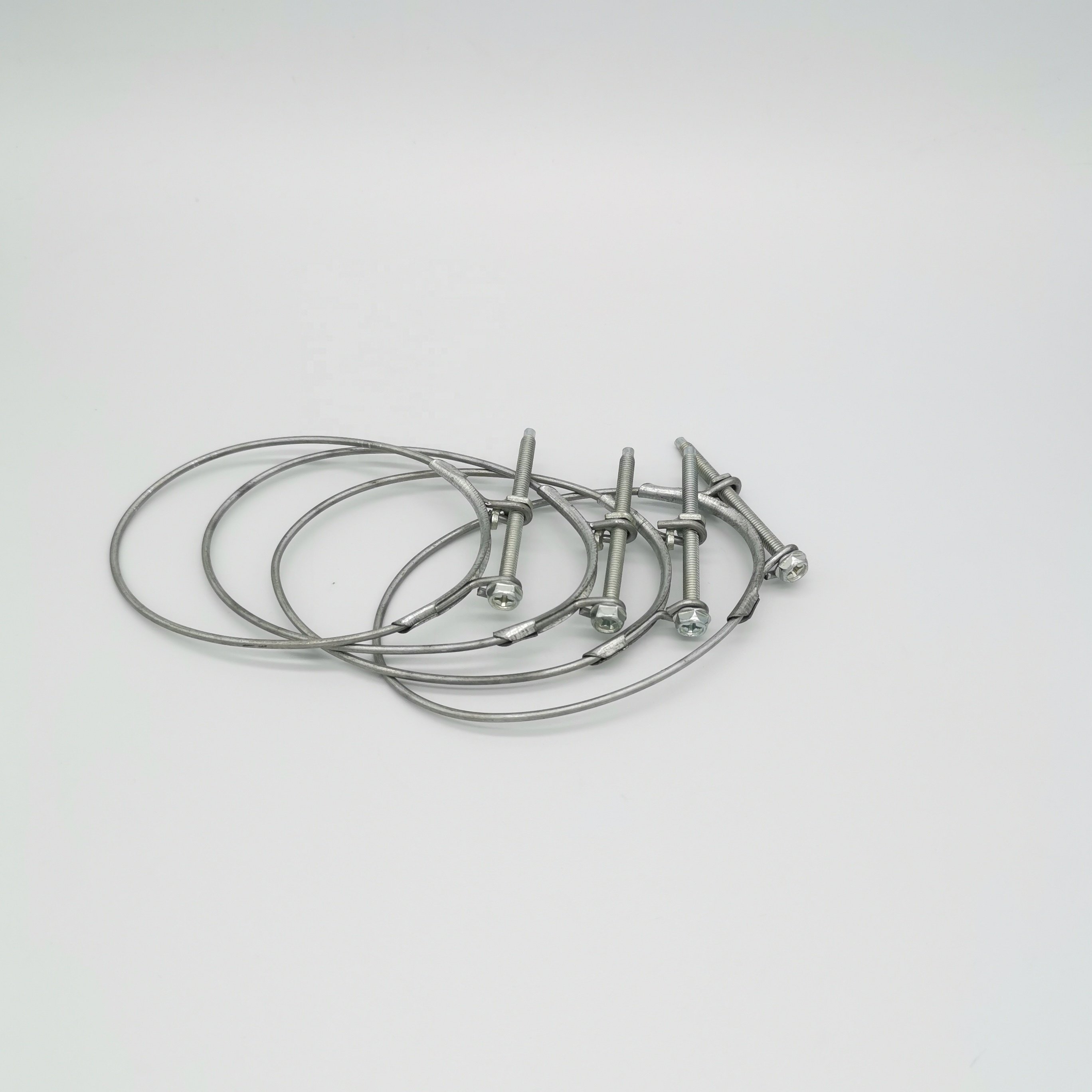 Galvanised Steel Oval Single Wire Hose Clamp Adjustable Metal Wire Ring Hose Clips Fuel Injector Clamps
