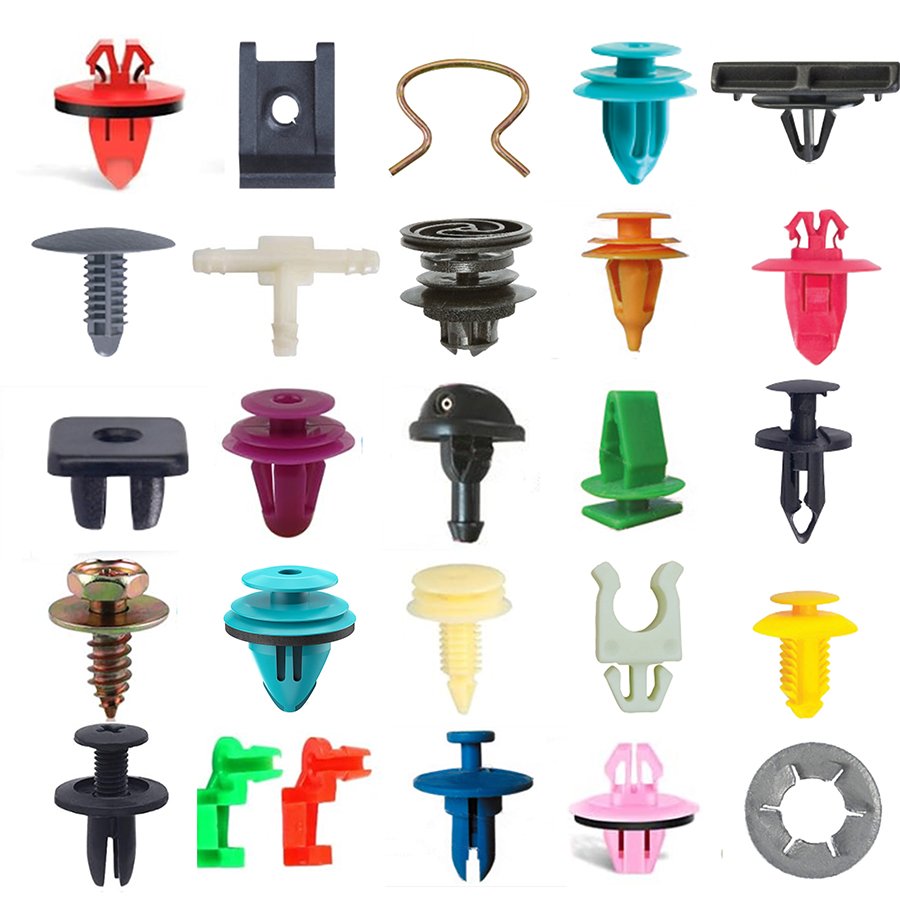 Different Design Size Plastic Push Type Retainer Rivets Car Body Clips With Fasteners Remover Kit