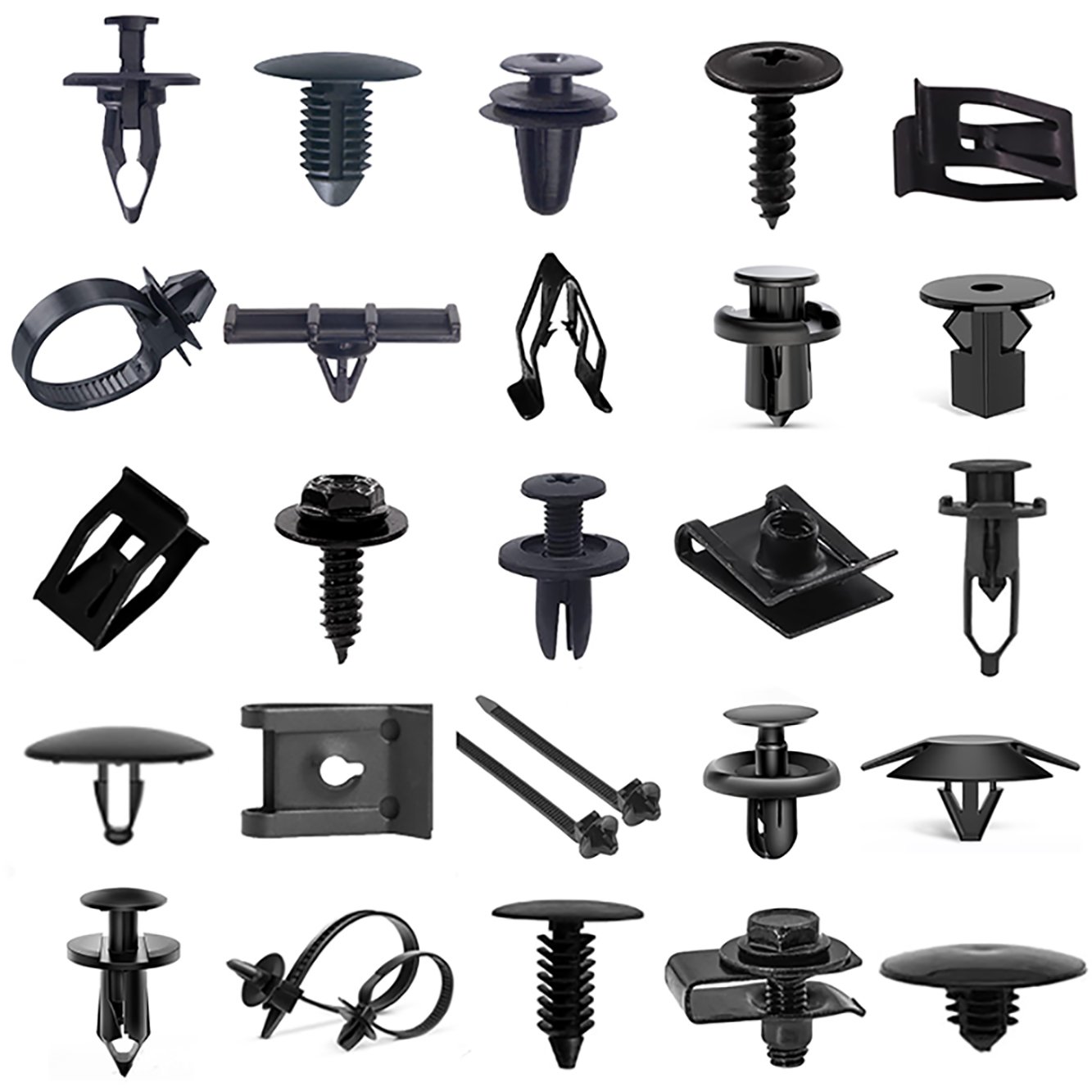 Different Design Size Plastic Push Type Retainer Rivets Car Body Clips With Fasteners Remover Kit