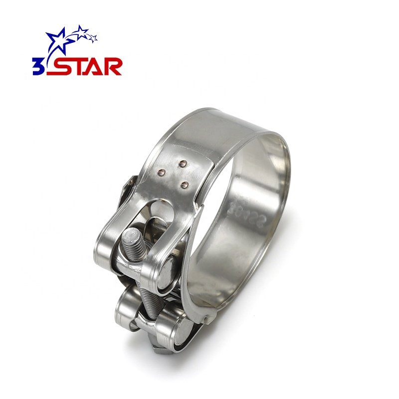 Adjustable Stainless Steel Eurrope Type Hose Clamp for Hydraulic Silicone Hose Heavy Duty Single Bolt Hose Clamp