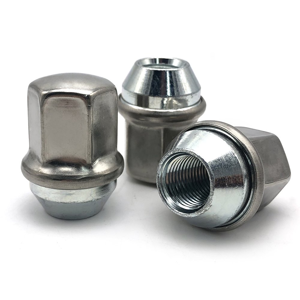 China Wholesale Acorn Lug Nuts Zinc Plated M12xP1.50 Wheel Nut
