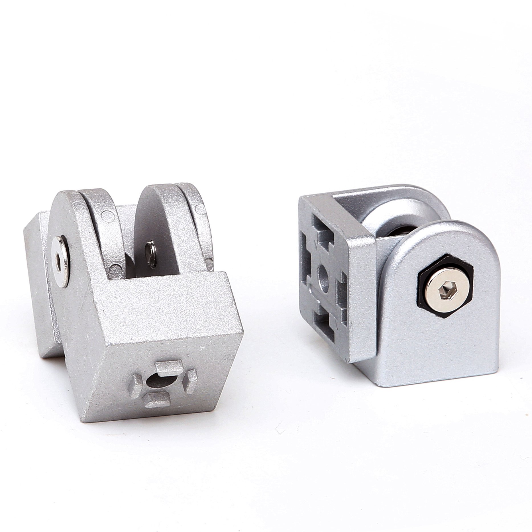 Aluminum Alloy Movable Hinge Pivot Hinge DIN GB Industrial Aluminum Profile 20/30/40/45 Pivot Joint Hardware FastenerAdjustable