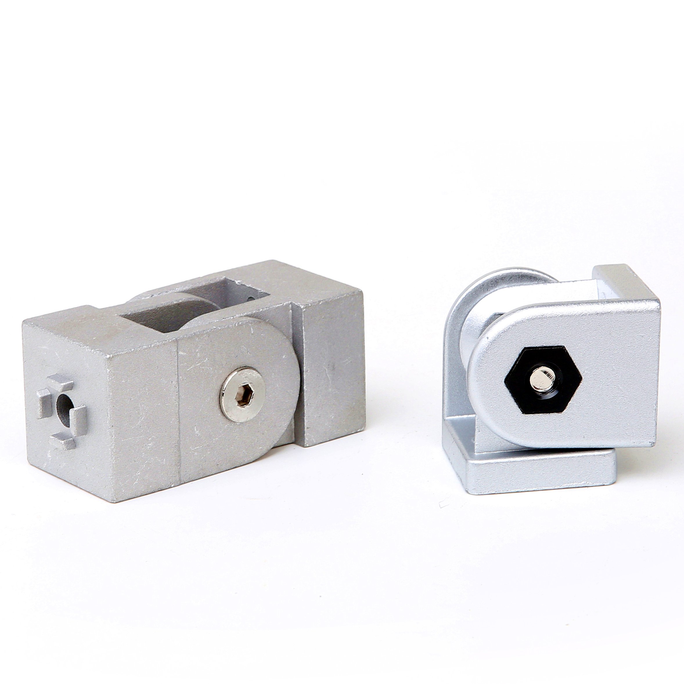 Aluminum Alloy Movable Hinge Pivot Hinge DIN GB Industrial Aluminum Profile 20/30/40/45 Pivot Joint Hardware FastenerAdjustable
