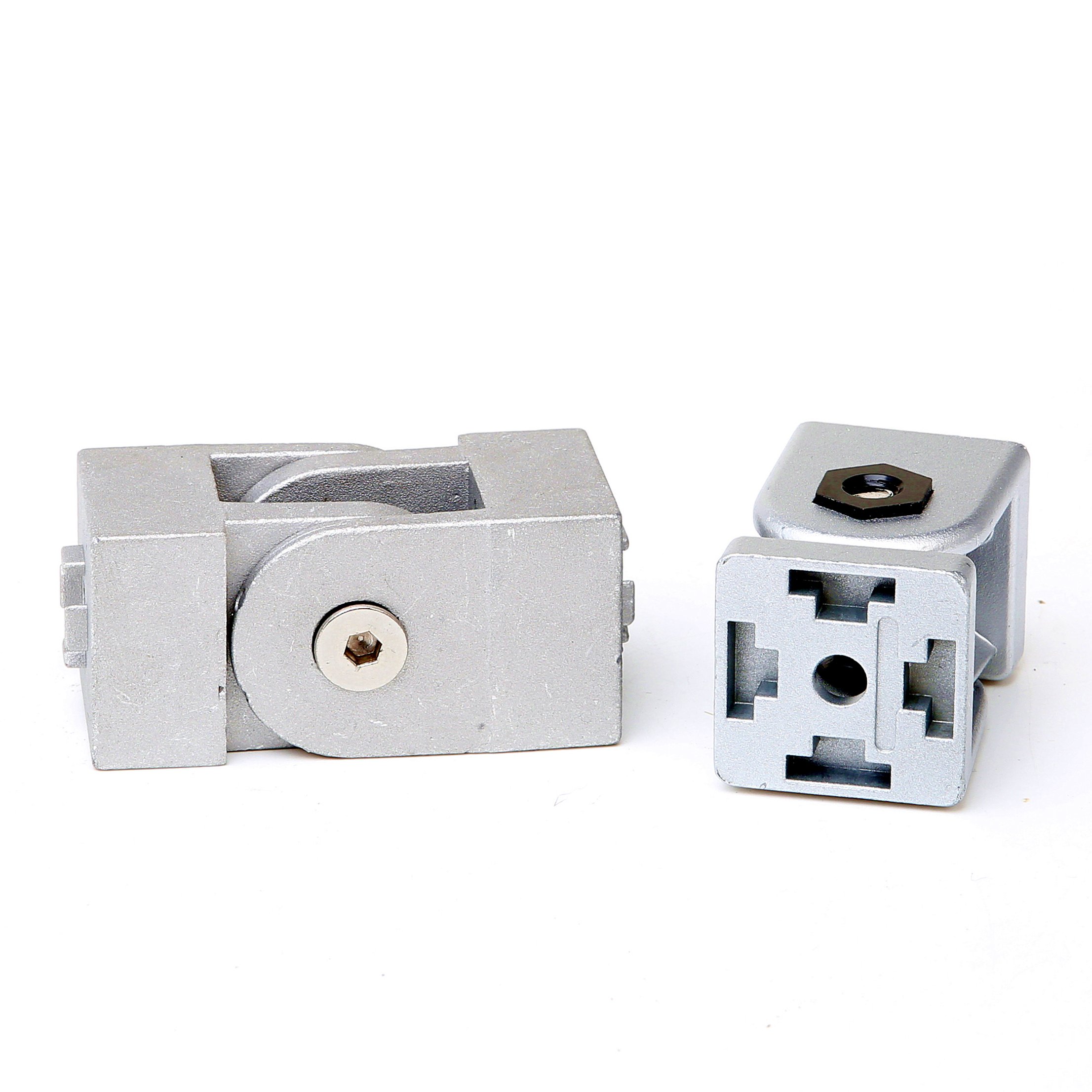 Aluminum Alloy Movable Hinge Pivot Hinge DIN GB Industrial Aluminum Profile 20/30/40/45 Pivot Joint Hardware FastenerAdjustable